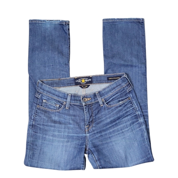 Lucky Brand Women's Jeans Size 6/28 Sofia Straight Leg Medium Wash - Picture 4 of 14